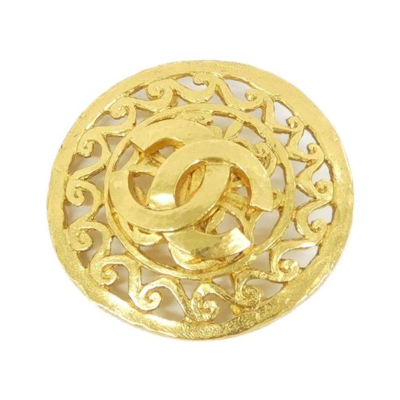 CHANEL Authentic Gold Brooch